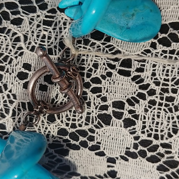 Real Turquoise chunky chocker necklace, one of a kind - handmade NWT - Picture 8 of 10